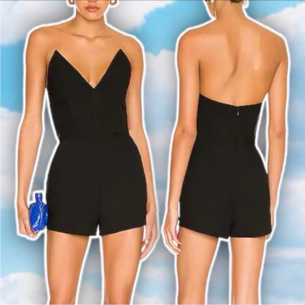 NWT NBD x REVOLVE Sonny Romper Sexy Night Out Clubwear Avant Garde Goth Rave Emo
